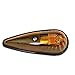 Kaper Teardrop Amber Roof Light Truck Cab Clearance Marker Light Turn Signal Light Complete (5)