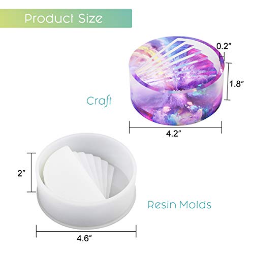 image for LET'S RESIN Silicone Resin Mold, LET’S RESIN Round Stair Mold with 1
