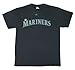 MLB Majestic Seattle Mariners Navy Blue Word Mark T-shirt