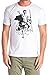Diesel Mens T Shirt Epic Living Warrior Legend Tee, White, Medium