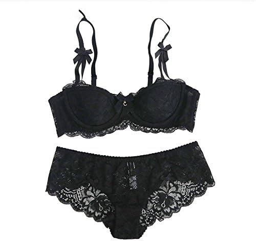 Thin Cotton Lace Bra Lingerie Sets Plus Size 40 38 36 Comfortable Brassiere Gray Push up,Black,Whispered