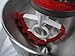 SideSwipe flexible silicone edge beater attachment for KitchenAid 4.5-5 Qt tilt-head stand mixer, red