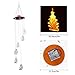 Missbee Solar Wind Chimes Colorful LED Lights - Tree Hanging Pendant Wind Chime Garden Decoration Aeolian Bells for Home Outdoor Yard Landscape Tree Adornment
