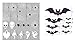 jollylife 174PCS Halloween Spider Webs Window Clings Decorations - Spiders Ghosts Bats Decals Haunted House Party Ornaments