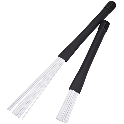 image for Pangda 1 Pair Drum Brushes Retractable Nylon Drum Brushes Cajon Brush 