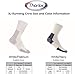 Thorlos Mens Xj Max Cushion Crew Running Socks, White/Navy (3 Pairs), X-Large US