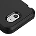 Galaxy J3 Prime Case,Galaxy J3 Eclipse / J3 Mission / J3 Emerge/Amp Prime 2 / Express Prime 2 / Sol 2 / J3 Luna Pro / J3 2017 Case,IDEA LINE(TM) Hybrid Hard Slim Fit Cover + Tempered Glass - Black