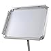 Yescom Display Vertical/Horizontal View Adjustable Pedestal Sign Holder Stand w/ Telescoping Post & Easy Open Snap Frame for 11x17