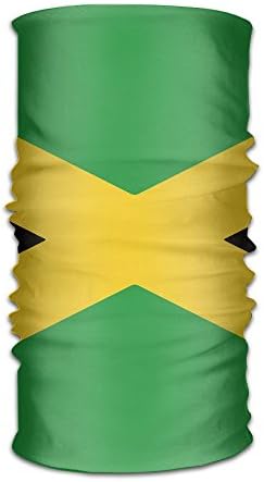 DheW Men&Women Jamaican Flag Sports&Casual 12-in-1 Bandanna Headwear Scarf Wrap Neck Gaiters Headband Helmet Liner Balaclava For Running,Yoga,Hiking