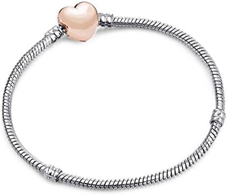 xiaoconghangland Authentic Silver Plated Snake Chain Charm Bracelet Bangle Fine Bracelet Jewelry for Women Gift