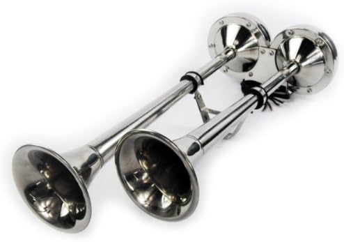 New Stainless Double Trumpet Horn