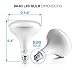 Hyperikon BR40 LED Bulb Dimmable, 15W (100W Equivalent), 1300lm, 2700K (Warm White), CRI 90+, Wide Flood Bulb, Medium Base (E26), UL & ENERGY STAR - Great for Hallway, Bedrooms, Living Room (4 Pack)