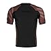 Sanabul Essential Short Sleeve Rash Guard MMA BJJ Wrestling Grappling Jiu Jitsu - Brown, X-Large
