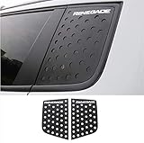 Nicebee 2 PCS Aluminum Alloy C Pillar Window Glass Sports Plate Molding Trim Decoration Sun Shield for Jeep Renegade 2015 UP