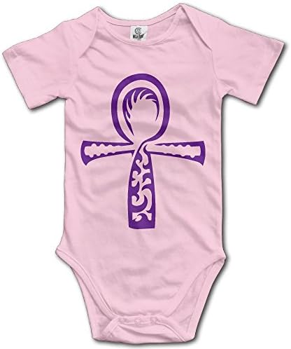 Frouren Violet Egyptian Ankh Symbol Unisex Short Sleeve Bodysuit Romper Jumpsuit Outfits Pink 6 M