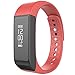 Juboury I5 Plus Wireless Sports Fitness Tracker with Pedometer Sleep Monitoring and Calories Track(Red)