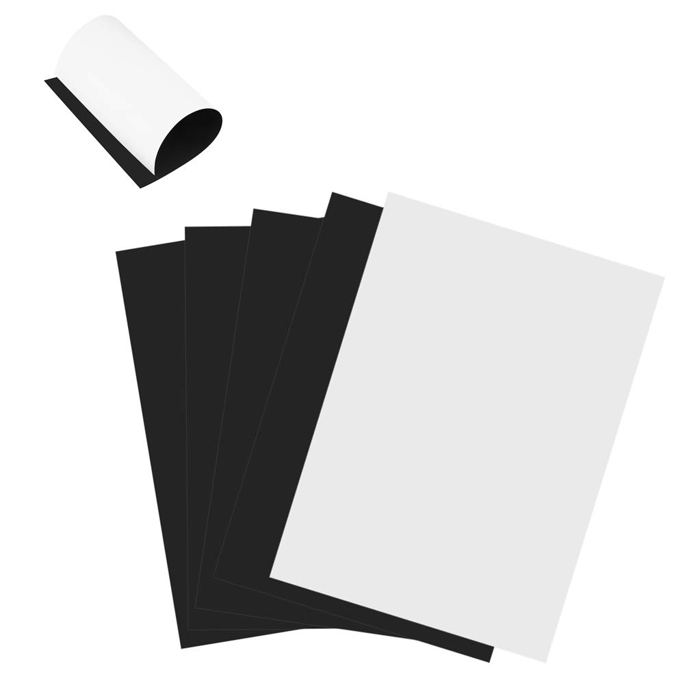 Inkjet Printing Sheet, 5 Pieces A4 Magnetic Paper for Common Inkjet Printers 210 * 297 mm (White)