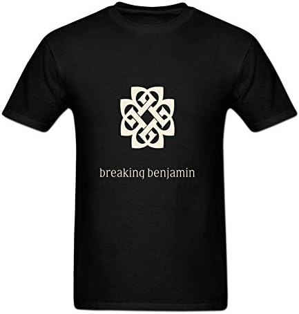 Men's Rock Pop Band Breaking Benjamin Print Tee Shirt Black XXX-Large