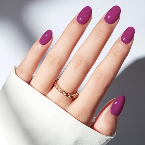 Modelones Plum Short Press Nails
