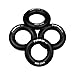 Paliston 25kN Rappel Ring for Rock Climbing Arborist and Hammock Black (4 pcs)