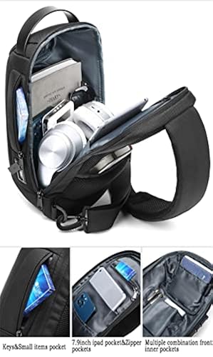 Anti theft Crossbody Sling bag,Shoulder Backpack,Lightweight Chest