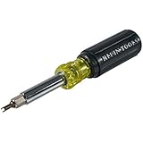 Screwdriver Nut Driver 11 in 1 has Phillips and Square Bits, Nut Drivers, Core Remover, More Klein Tools 32527