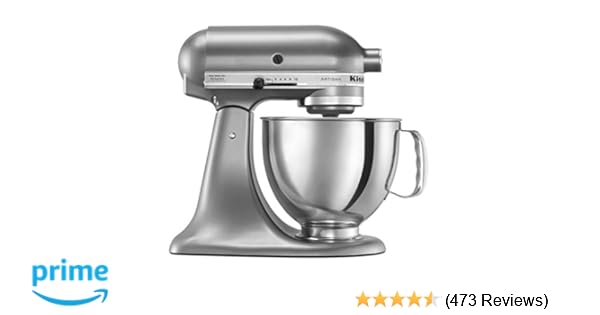 Kitchenaid Stand Mixer Tilt 5 Quart Rrk150sl Artisan 10 Sp Silver