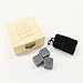 issiki Premium Whiskey Stones for Whiskey and Other Beverages, Set of 6 Grey Beverage Chilling Stones, Natural Soapstone, Packaged in an Exclusive Wooden Gift, with Velvet Carrying Pouch