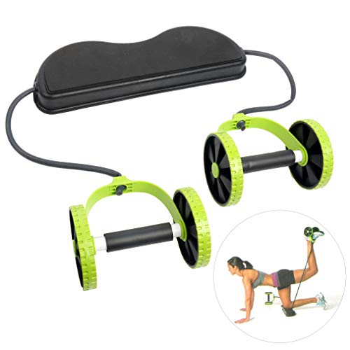 image for FamYun New Sport Core Double AB Roller Wheel Fitness Abdominal Exercis
