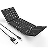 Folding Bluetooth Keyboard, Jelly Comb B003B Rechargeable USB Wired & Bluetooth Keyboard Dual Mode UK Layout with…