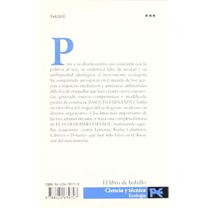 El ecologismo espanol / Spanish Environmentalism (El Libro De Bolsillo) (Spanish Edition)