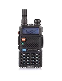Baofeng UV-5R radio doble banda, dos vías, negra