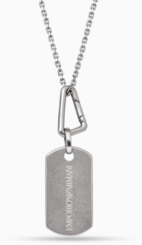 Pendentif en Acier inoxydable argenté pour Homme EGS3133040, Taille Unique, Acier inoxydable, Pas UNE Pierre précieuse, Taille Unique, Acier inoxydable, Pas de gemme