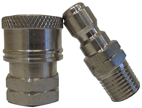 Ultimate Washer UW16-PWCA94 1/4-Inch High Pressure Quick Disconnect Adapter Set, Replaces Apache 98441022, 5000 PSI Rating