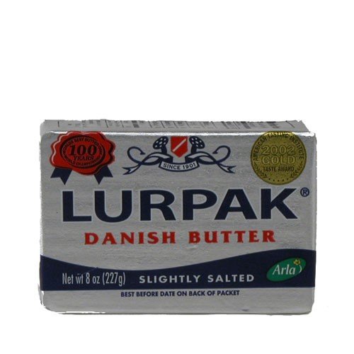 Danish Lurpak Butter Slightly Salted (8 ounce) Grocery & Gourmet Food