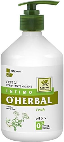 elfa Pharm O’Herbal Intimo Soft Gel for Intimate Hygiene Fresh with Yarrow Extract 500ml/16.9oz