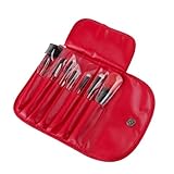 Crazycity Professional Makeup Cosmetic Brush Set Kit with Pouch Bag Case (7pcs( Red)) by GOODBUYER