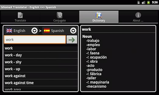Amazon Com Offline Translator English Spanish Appstore For