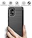 PhuLok Galaxy A51 Case, Samsung A51 Case, with Tempered Glass Screen Protector, Slim Thin Soft TPU Rubber Bumper Rugged Durable Protective Case for Samsung Galaxy A51 (Black-A51)