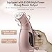 Kimryde Portable Steamer for Clothes, 8 in 1 Handheld Garment/Fabric Steamer, 210ml Powerful Steam Iron for Home/Travel, Wrinkle Remover-Clean-Sterilize-Sanitize-Refresh-Treat-Defrost (Rose Gold)