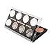 KeyZone 8 Colors Eyeshadow Palette Set Mirror On the Back Makeup Brush in 8#