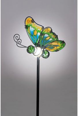 Butterfly Garden Stake with Solar Powered LED
