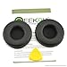 Geekria QuickFit Protein Leather Replacement Ear Pads for Sony DR-BT101, ZX300, ZX100, DR-ZX102DPV, S500 Headphones Ear Cushions, Repair Parts (Black)