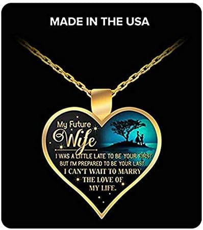 Dominix to My Future Wife Necklace, to My Gorgeous Wife Necklace for Your Wife - Wife Birthday Gift โ to My Gorgeous Necklace โ Wife Birthday Necklace โ Wife Birthday Gift โ Wife Birthday Funny