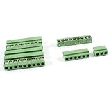 uxcell 7Pcs 9 Pole 5mm Pitch PCB Mount Screw Terminal Block 8A 250V