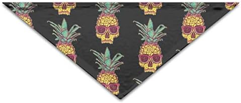 Gorgeous Socks Lovely Pineapple Skull with Sunglasses Polyester Fiber 100% Pet Scarfs Accessories Adjustable For All Sized Dogs Cats Pets
