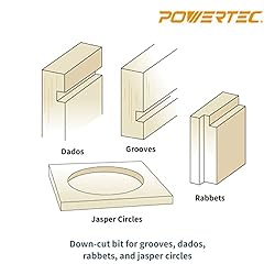 POWERTEC 72147 10pc Router Template Bushing Guides