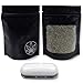 50 Odorless Smell Proof Mylar Resealable Bags | Bonus Heat Sealer | 4x6x2 Inches | by Elevated Developments