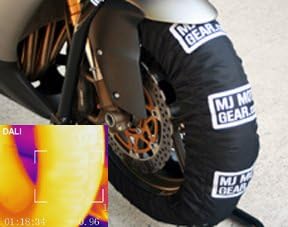 Motorcycle Tire Warmer Set, Single Temp, 110 to 120 Front, 130 to 160 Rear