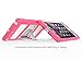 MoKo iPad Mini 3 / 2 / 1 Case, Silicone + White Hard Polycarbonate Protector with Foldable Stand Cover Case for Mini 3, Mini 2 and Mini (2012 1st gen), MAGENTA (Will not fit iPad Mini 4)